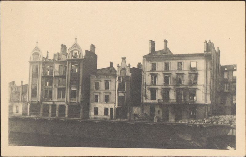 Carte postale ancienne Carte postale, Epinal, Après les bombardements de 1944 33
