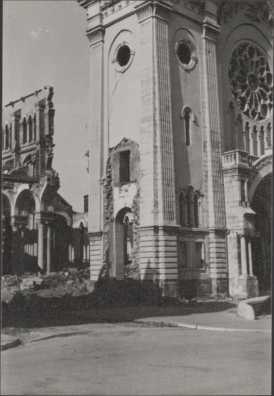 Carte postale ancienne Carte postale, Epinal, Après les bombardements de 1944 15