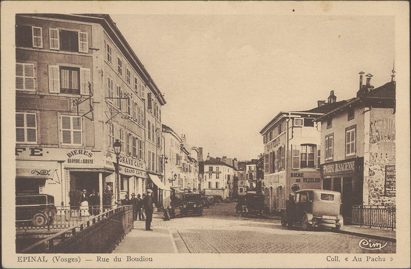 Carte postale ancienne Carte postale, Epinal (Vosges), Rue du Boudiou
