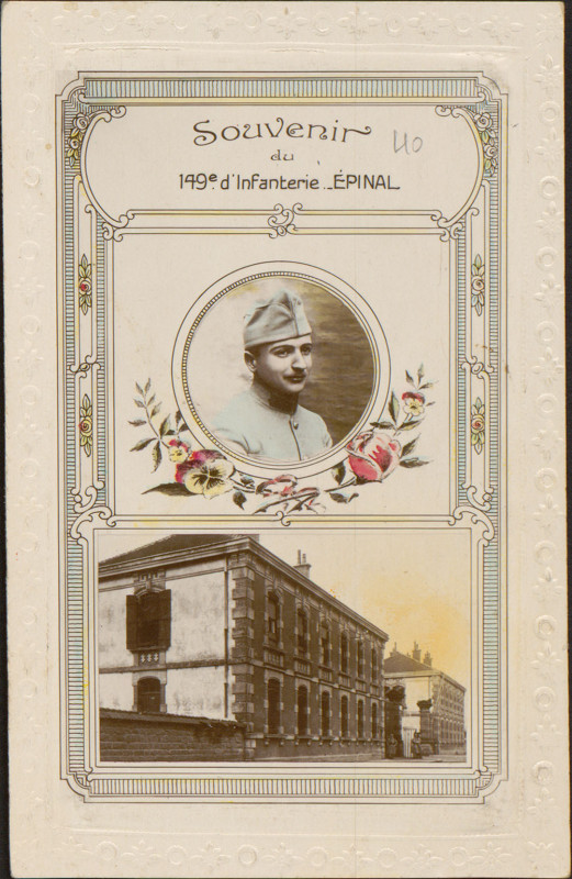 Carte postale ancienne Carte postale, Souvenir du 149e d'Infanterie, Epinal