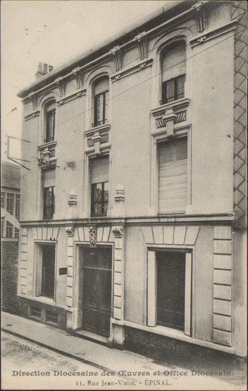 Carte postale ancienne Carte postale, Direction diocésaine des Oeuvres et Offices Diocésains, 11 Rue Jean Viriot, Epinal