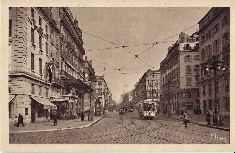 Carte postale ancienne Mona Se 33 - Les petits tableaux de la Provence - Marseille - La Canebière