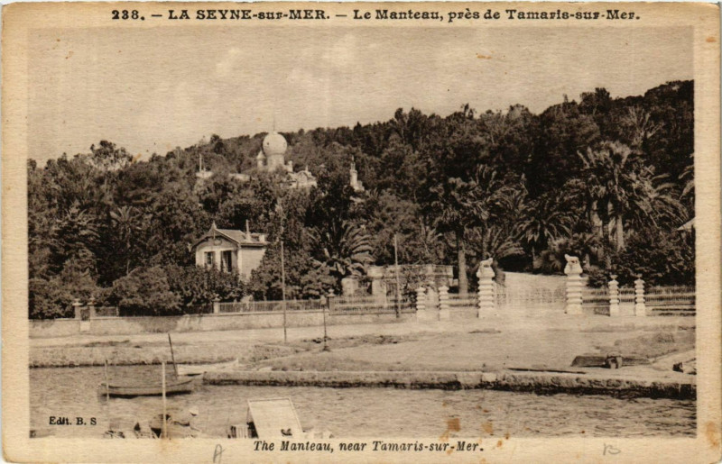 Carte postale ancienne La Seyne-sur-Mer-Le Manteau pres de Tamaris-sur-Mer à La Seyne-sur-Mer