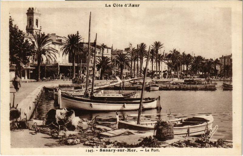 Carte postale ancienne Sanary-sur-Mer - Le Port à Sanary-sur-Mer