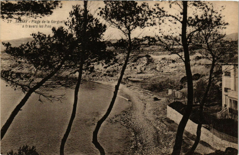 Carte postale ancienne Sanary Plage de la Gorguette