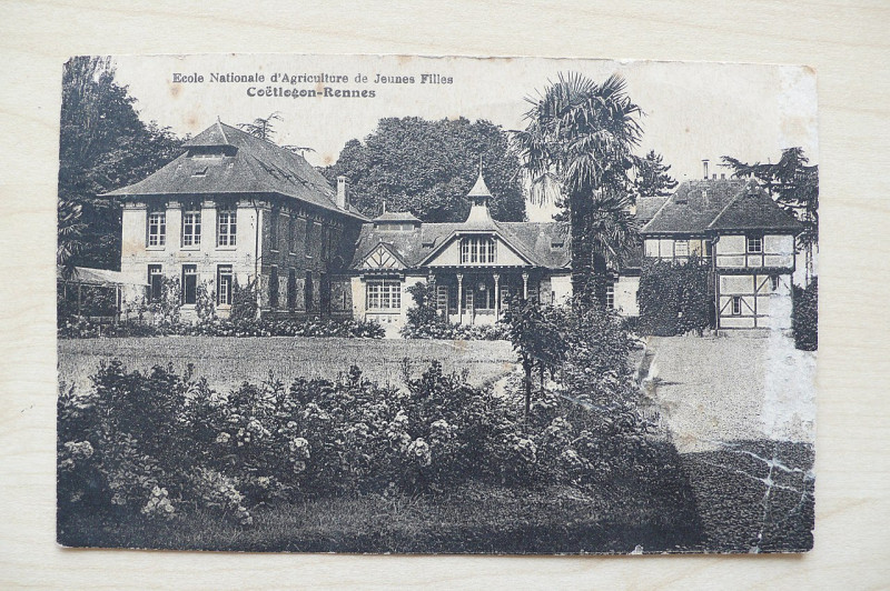 Carte postale ancienne Coetlogon carte postale bâtiments avant