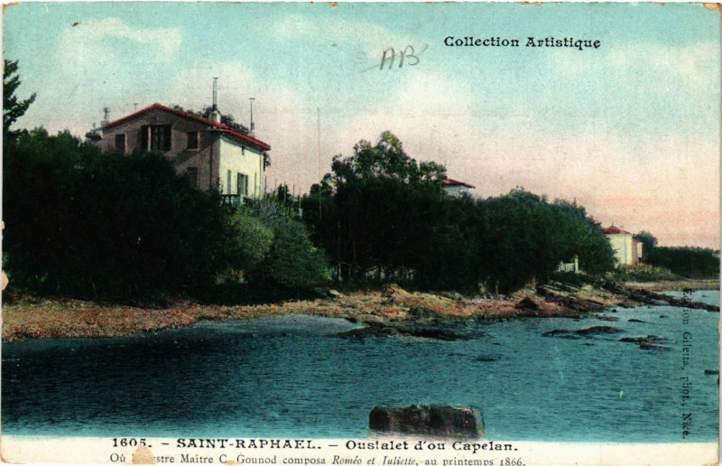 Carte postale ancienne Saint-Raphael Oustalet d'ou Capelan
