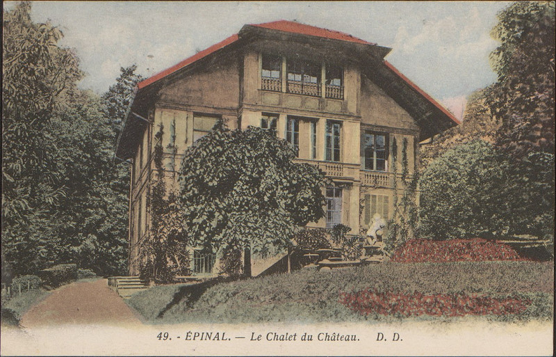 Carte postale ancienne Carte postale, Epinal, Le Châlet du Château 2