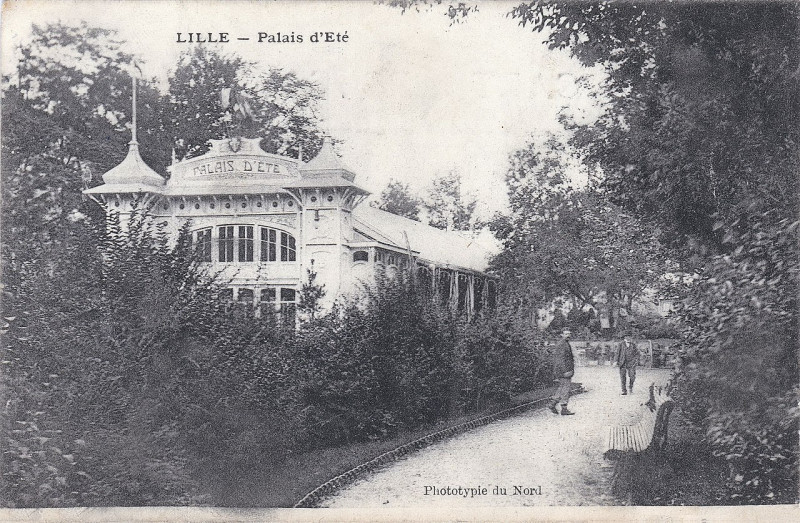 Carte postale ancienne Lille. – Palais d'Eté à Lille