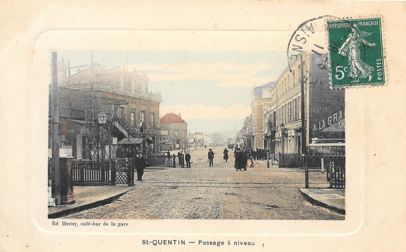 Carte postale ancienne Rocourt gare10