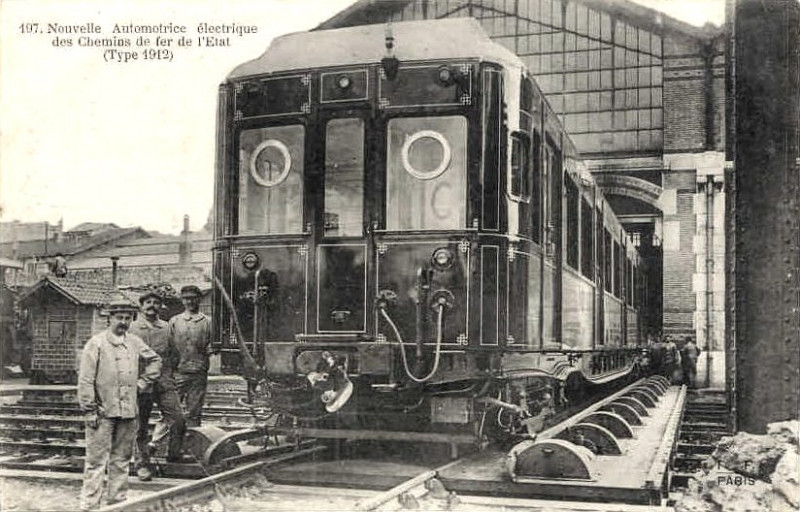 Carte postale ancienne Etat automotrice 1912