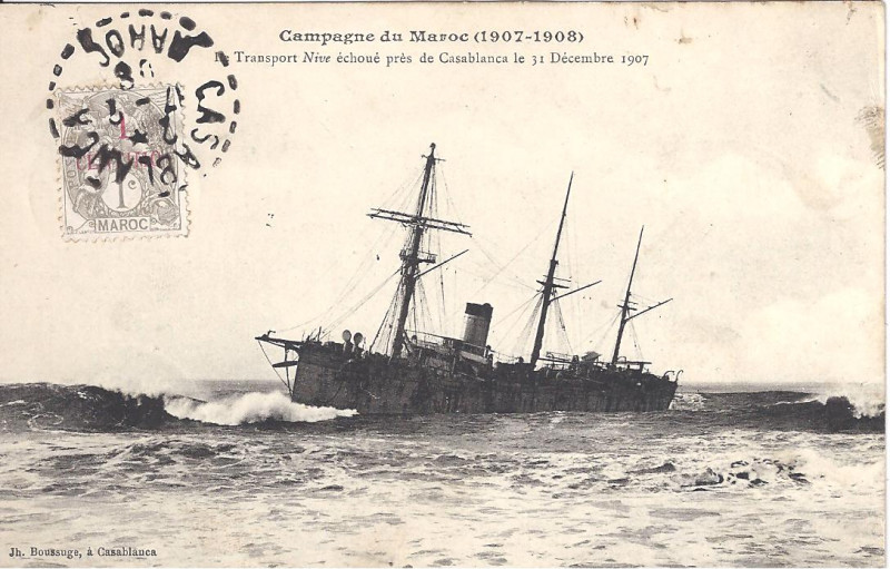 Carte postale ancienne الدار البيضاء 1907 نيف