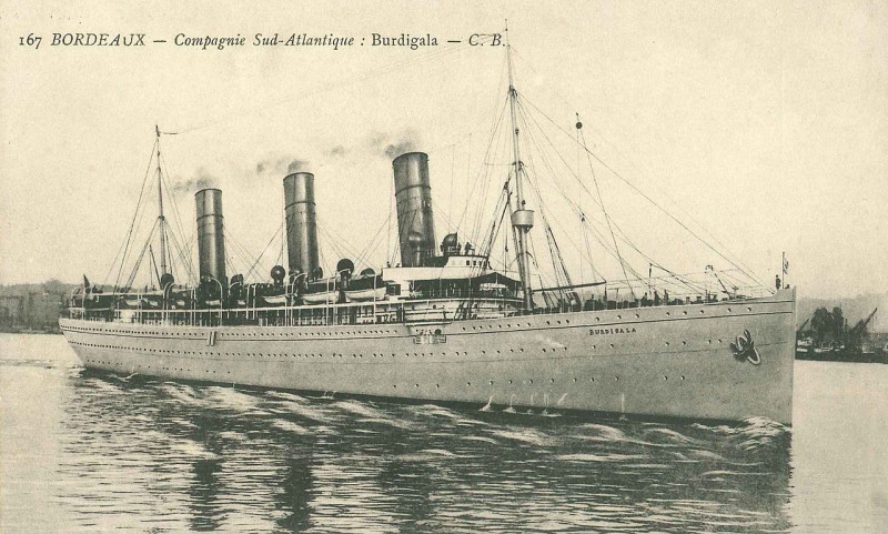Carte postale ancienne Ss Burdigala