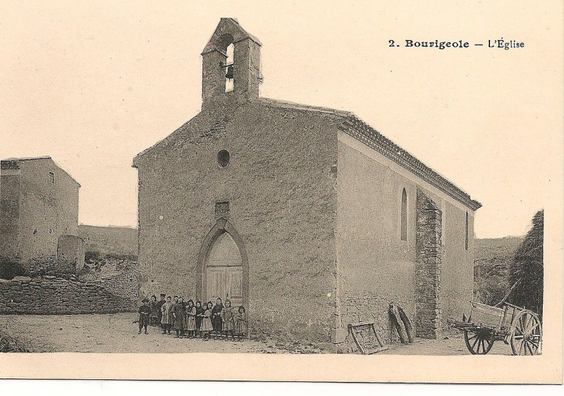 Carte postale ancienne Eglise Sainte-Eulalie de Bourigeole