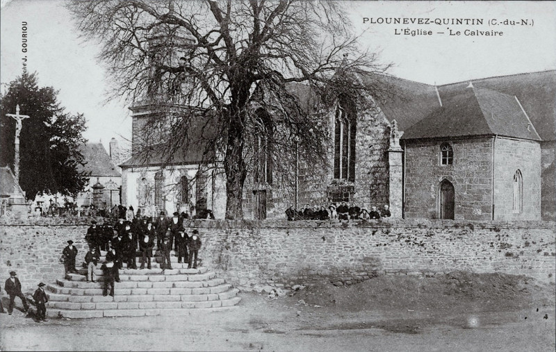 Carte postale ancienne Plounévez-Quintin vers 1900