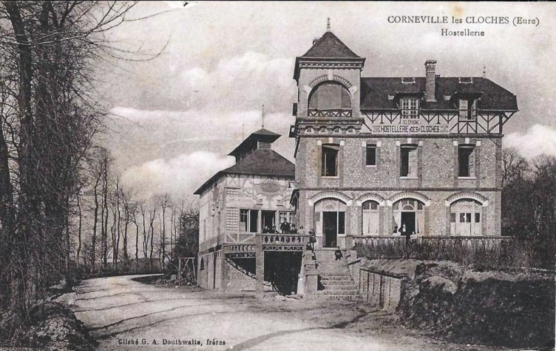 Carte postale ancienne Hostellerie de Corneville-sur-Risle