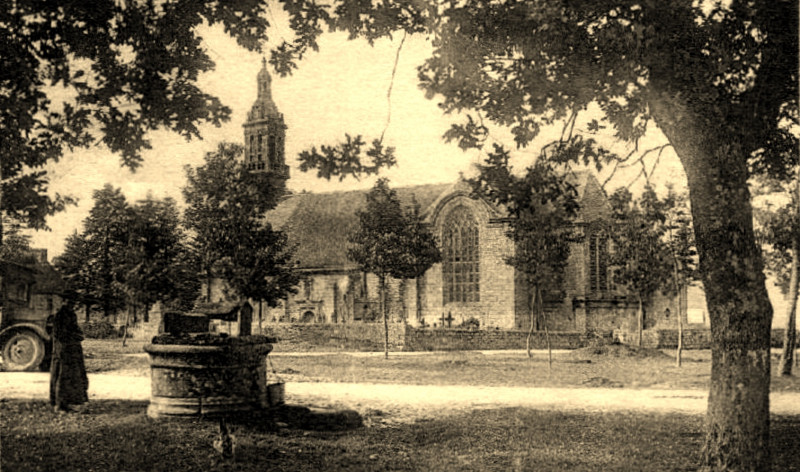Carte postale ancienne Chapelle Nd de Kergoat début XXe