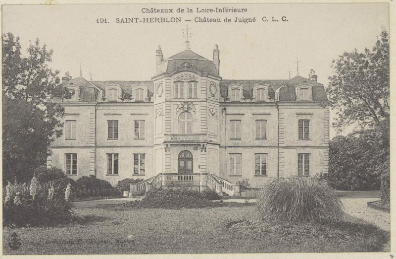 Carte postale ancienne Saint-Herblon - Château de Juigné