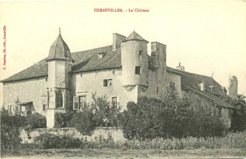 Carte postale ancienne Chateau de Lannoy, Herbéviller