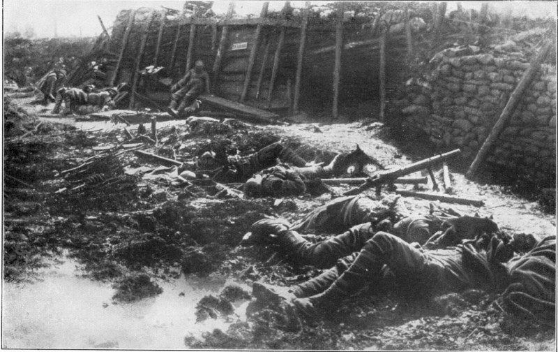 Carte postale ancienne Nach Gasangriff 1917