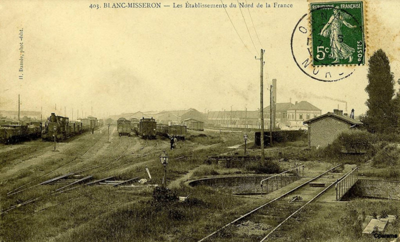 Carte postale ancienne Postkarte 403. Blanc-Misseron – Les Etablissements du Nord de la France