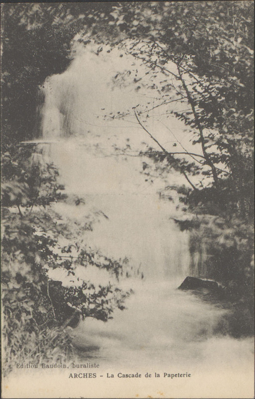 Carte postale ancienne Carte postale, Arches, La Cascade de la papeterie