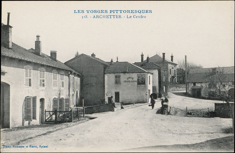 Carte postale ancienne Carte postale, Archettes, Le Centre