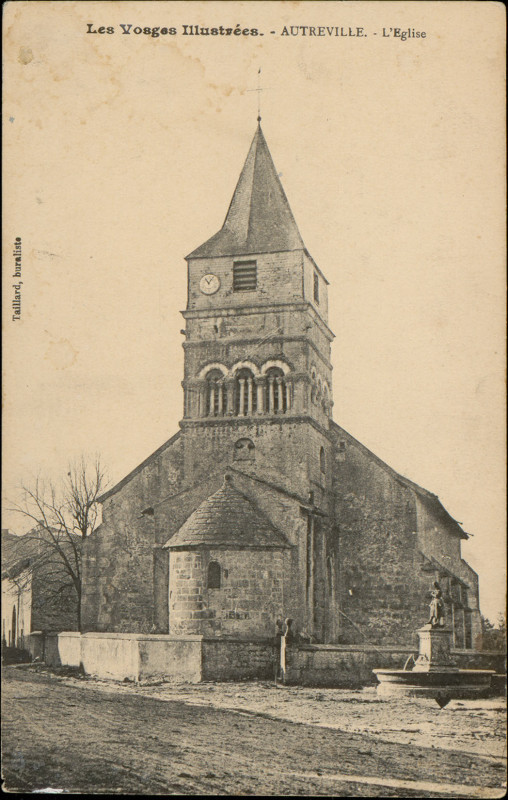 Carte postale ancienne Carte postale, Autreville, L'Eglise