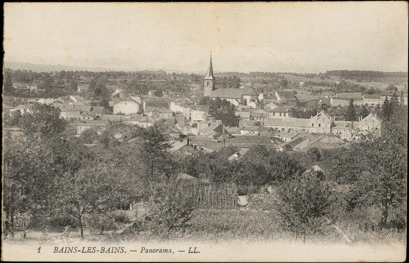 Carte postale ancienne Carte postale, Bains-les-Bains, Panorama