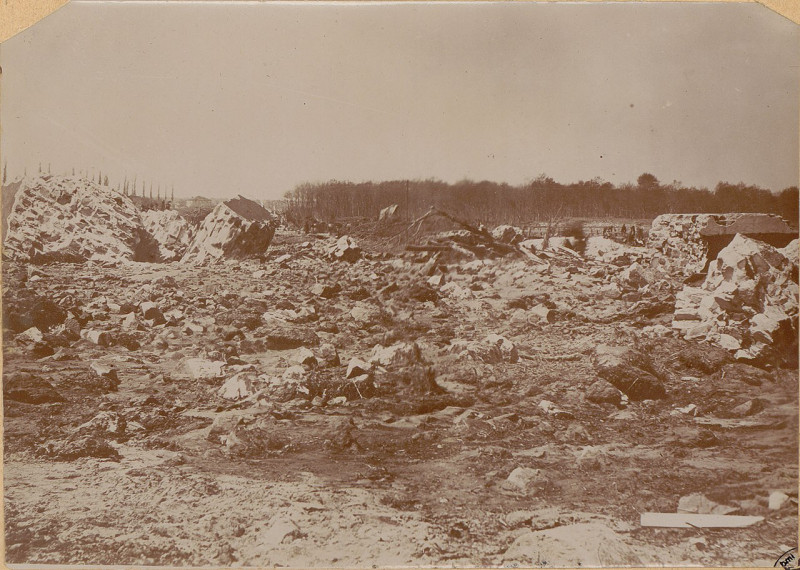 Carte postale ancienne Carte postale, Bouzey, Ruines de la digue du réservoir