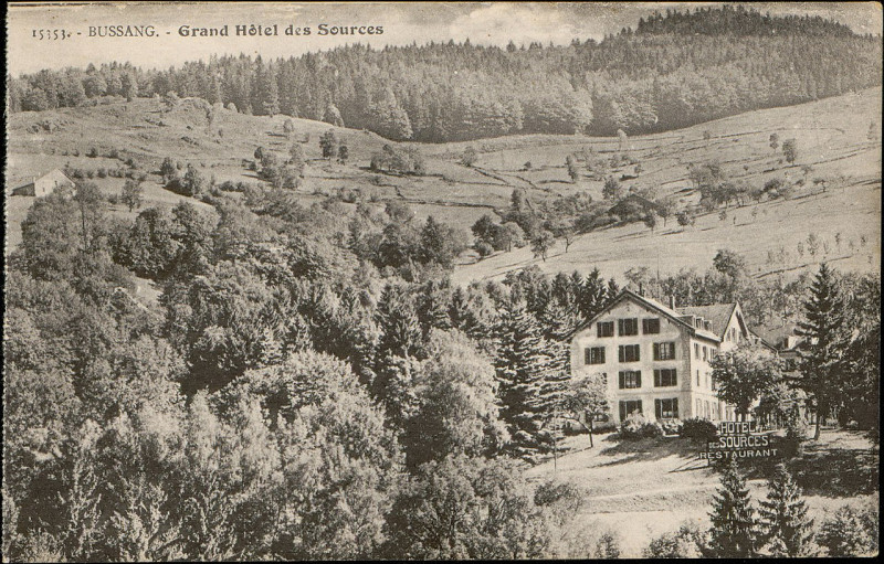Carte postale ancienne Carte postale, Bussang, Grand Hôtel des Sources