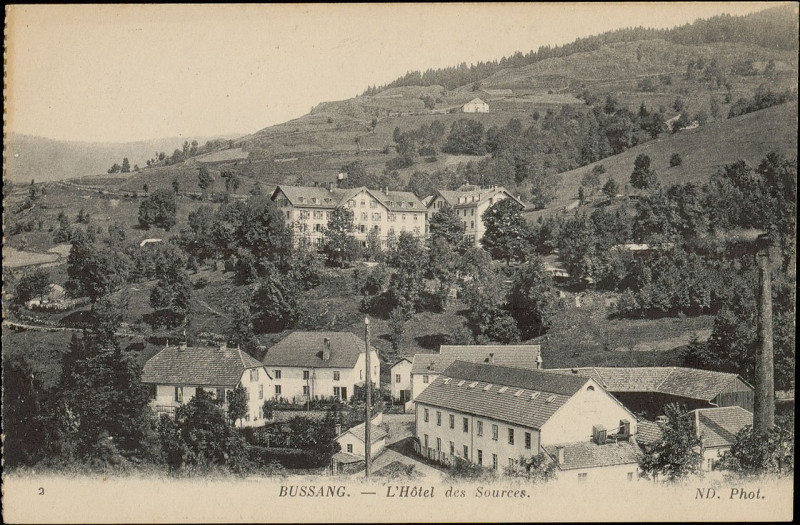 Carte postale ancienne Carte postale, Bussang, L'Hôtel des Sources