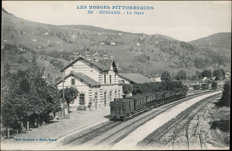 Carte postale ancienne Carte postale, Bussang, La Gare 2