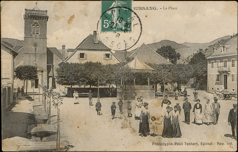 Carte postale ancienne Carte postale, Bussang, La Place