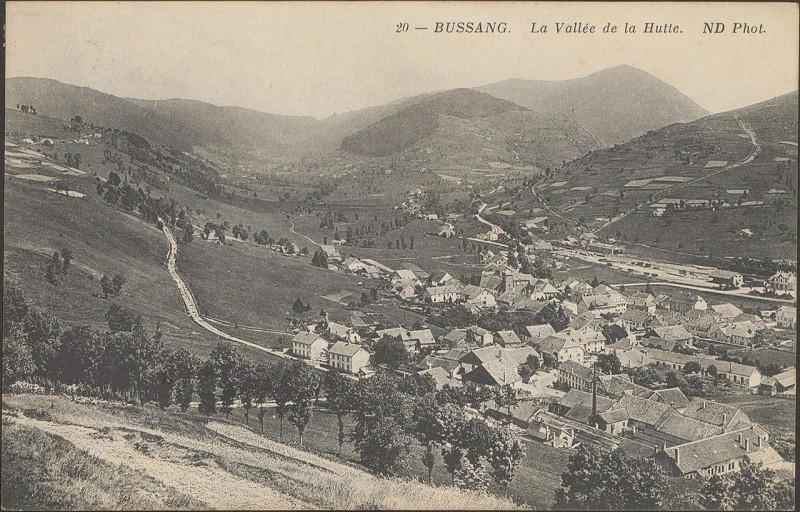 Carte postale ancienne Carte postale, Bussang, La Vallée de la Hutte