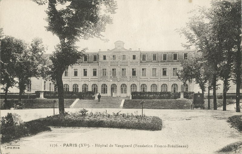 Carte postale ancienne Hôpital de Vaugirard (Fondation Franco-Brésilienne) à Paris 15e