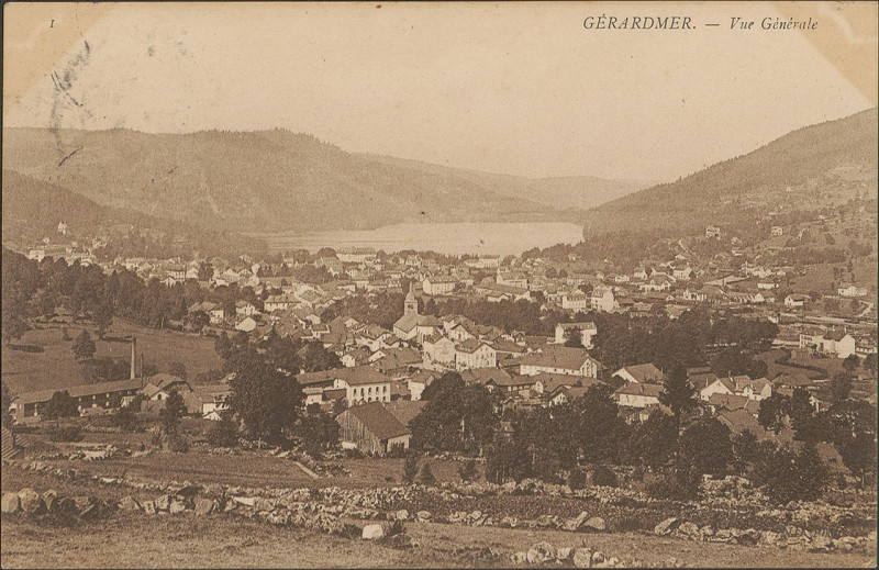 Carte postale ancienne Carte postale, Gérardmer, Vue générale 2