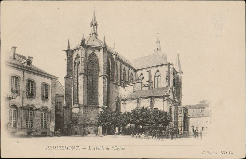 Carte postale ancienne Carte postale, Remiremont, L'Abside de l'Eglise