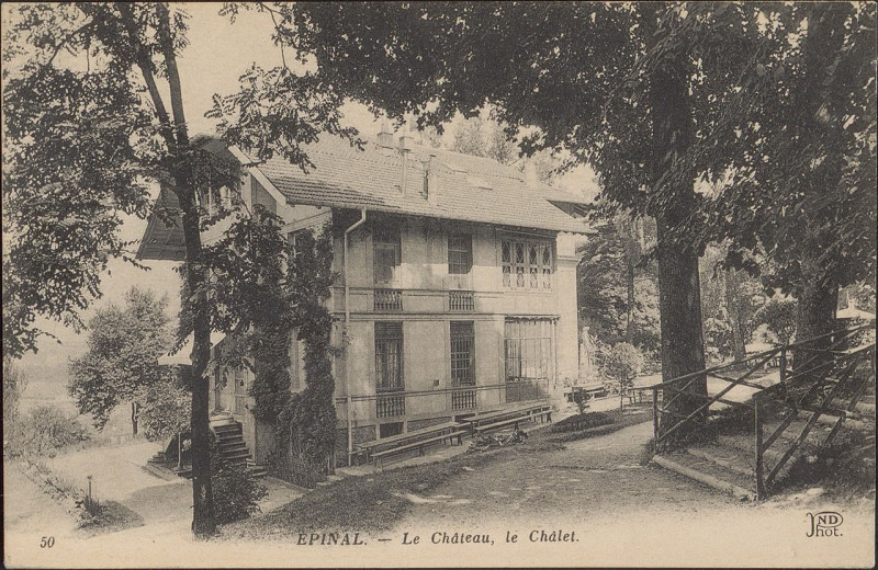Carte postale ancienne Carte Postale, Epinal, Le Château, le Châlet