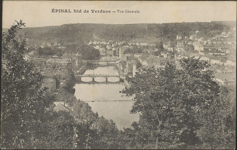 Carte postale ancienne Carte postale, Epinal, Nid de Verdure, Vue générale