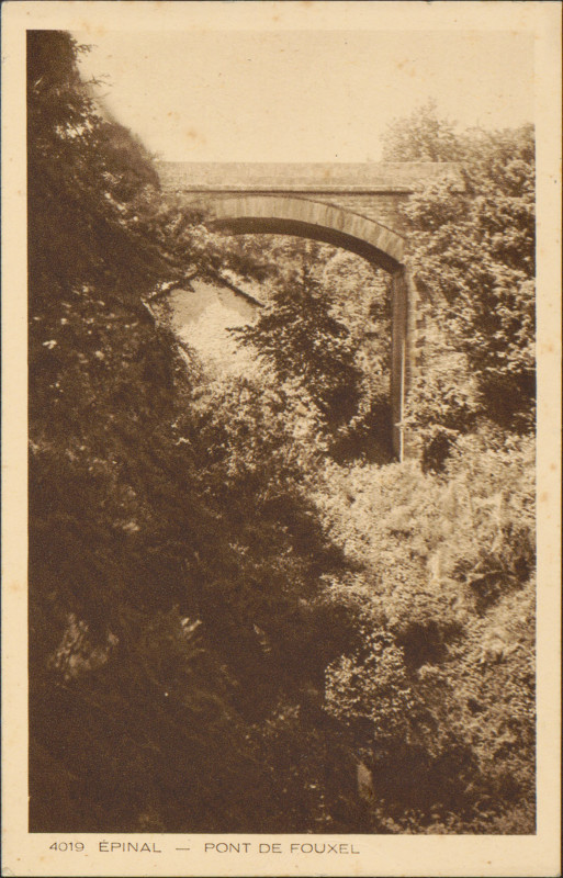 Carte postale ancienne Carte postale, Epinal, Pont de Fouxel
