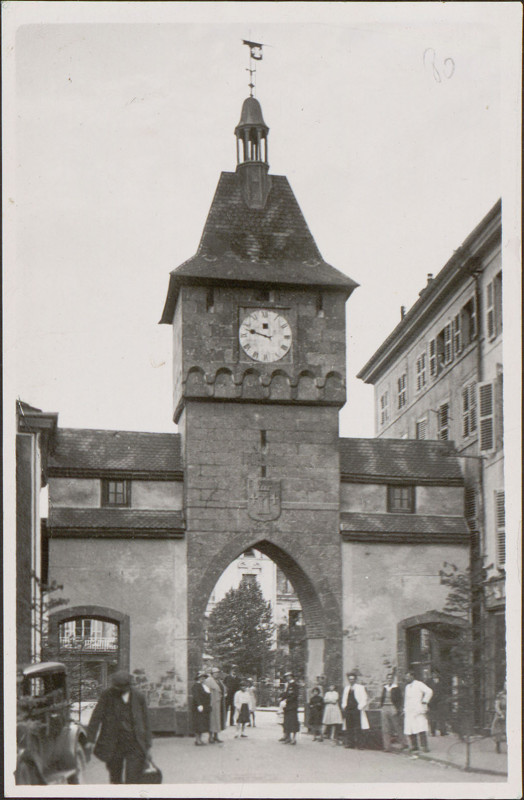 Carte postale ancienne Carte postale, Epinal, Reconstitution de la porte du Boudiou