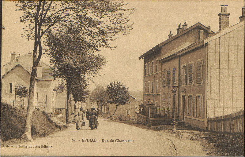 Carte postale ancienne Carte postale, Epinal, Rue de Chantraine 2