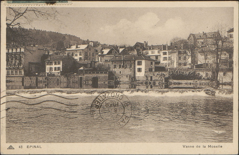 Carte postale ancienne Carte postale, Epinal, Vanne de la Moselle
