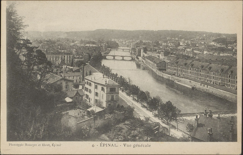 Carte postale ancienne Carte postale, Epinal, Vue générale 19