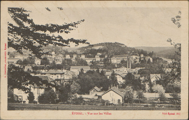 Carte postale ancienne Carte postale, Epinal, Vue sur les Villes