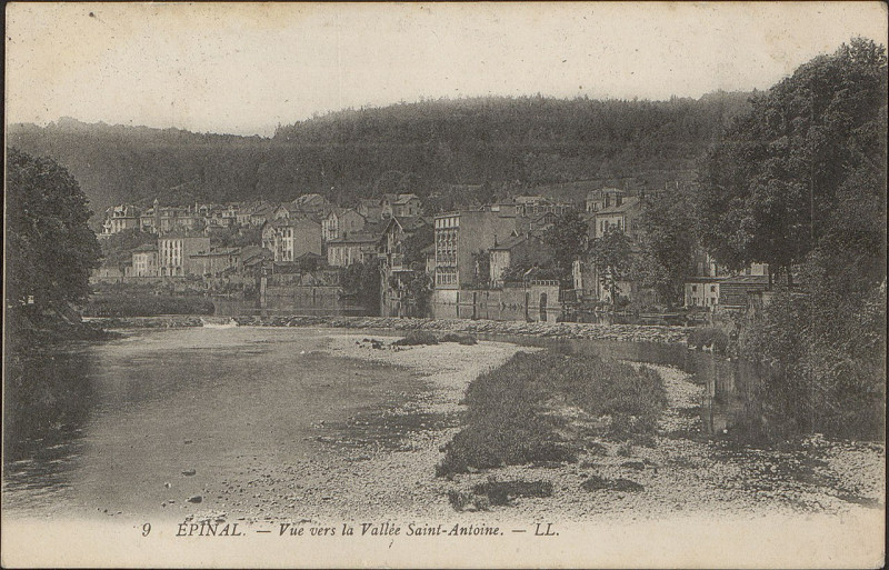 Carte postale ancienne Carte postale, Epinal, Vue vers la Vallée Saint-Antoine
