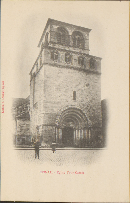 Carte postale ancienne Carte postale, Epinal, Eglise Tour carrée