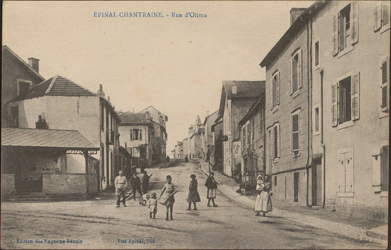Carte postale ancienne Carte postale, Epinal-Chantraine, Rue d'Olima