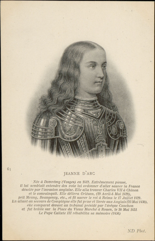 Carte postale ancienne Jeanne d'Arc … Cp 5491 Pr